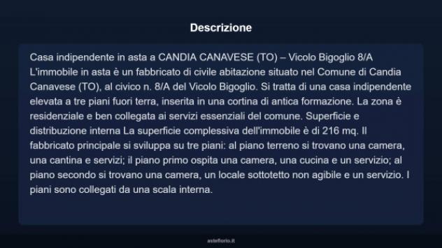 Immobile in asta di 216 m² con più di 5 locali e box auto in vendita a Candia Canavese - Foto 3