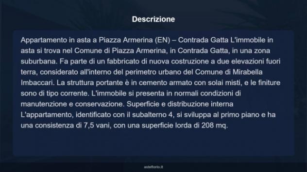 Immobile in asta di 208 m², box auto in vendita a Piazza Armerina - Foto 5