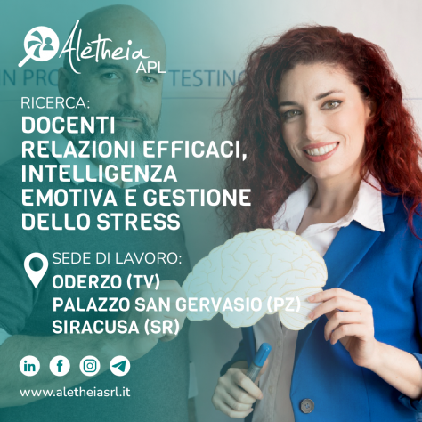 DOCENTI PER MODULI RELAZIONI EFFICACI, INTELLIGENZA EMOTIVA E GESTIONE DELLO STR