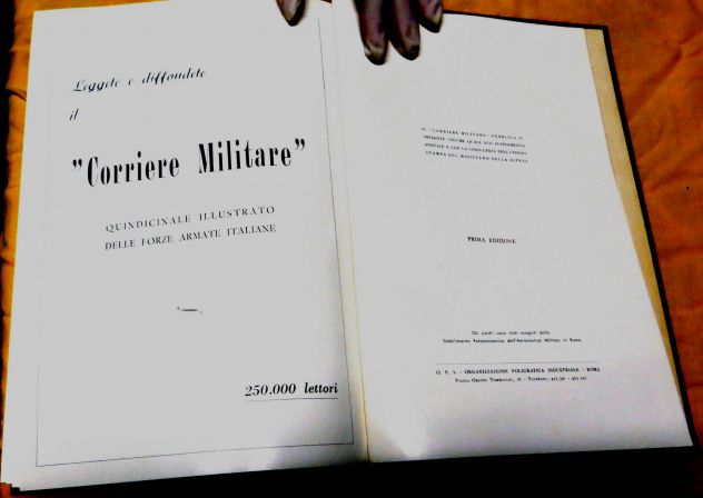 Prima edizione ALMANACCO CORRIERE MILITARE 1960 - Foto 3