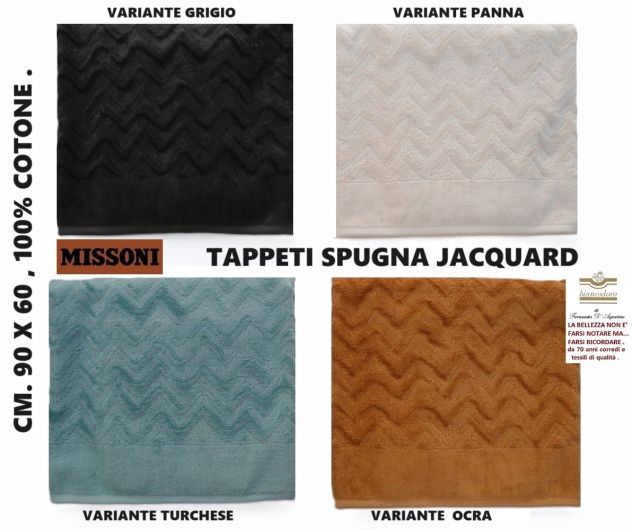 TAPPETI MISSONI CM. 90 X 60 , 100% COTONE , DOUBLE FACE . - Foto 10