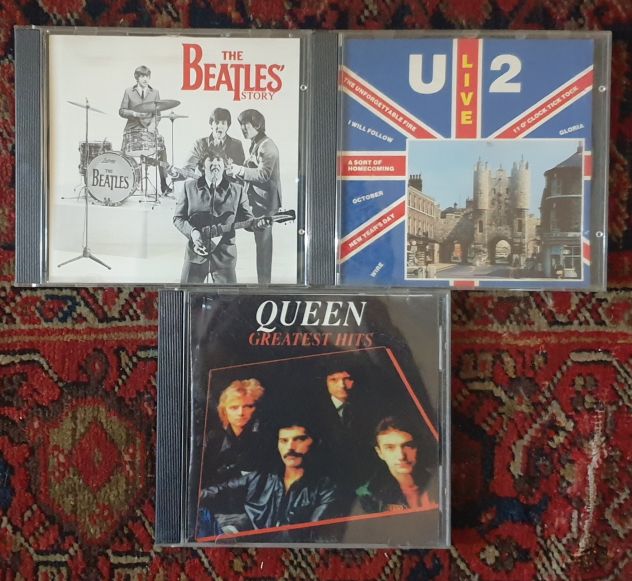 CD The Beatles Story - Queen Greatest Hits - U2 live Bologna 1985