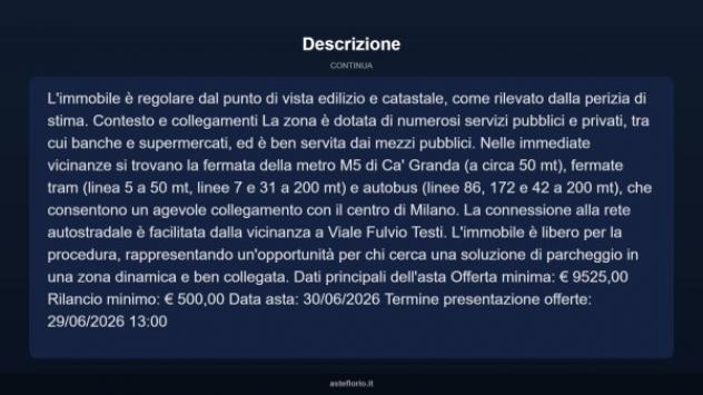 Immobile in asta di 10 m² in vendita a Milano - Foto 8