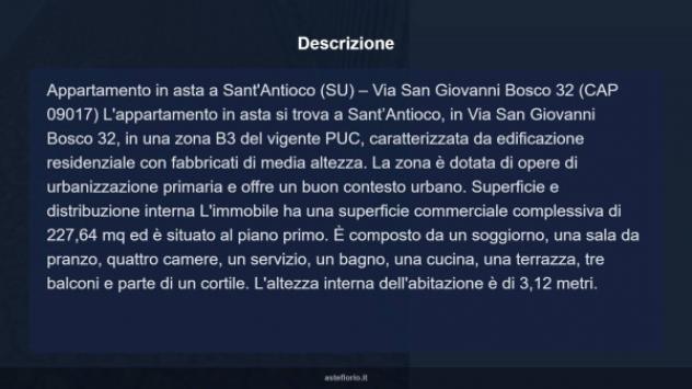 Immobile in asta di 227 m² con più di 5 locali in vendita a Sant'Antioco - Foto 14