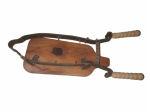 Morsa ferma prosciutto in legno
