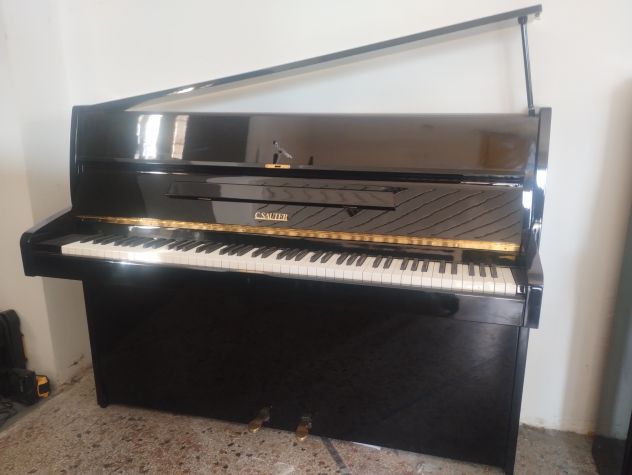 Pianoforte Sauter tedesco con trasporto e panca inclusi
