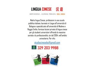 Lezione privata / Ripetizione lingua Cinese