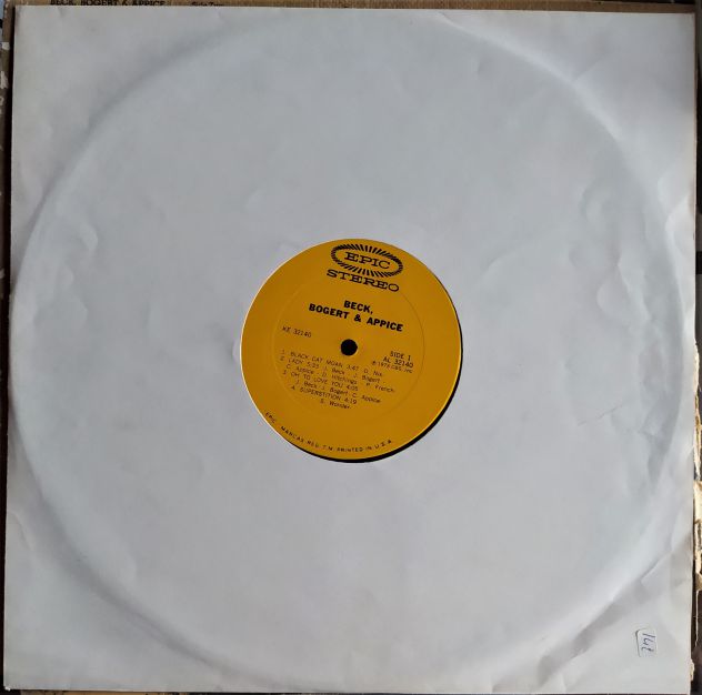 Beck, Bogert & Appice - Printed EPIC in USA-LP-1973 - Foto 3