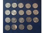 Lotto 328 - olanda 25 cent 19 monete vedi descrizione e foto