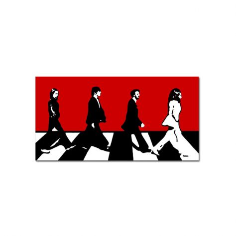 Quadro Beatles dipinto a mano pop art Arredamento - Foto 2