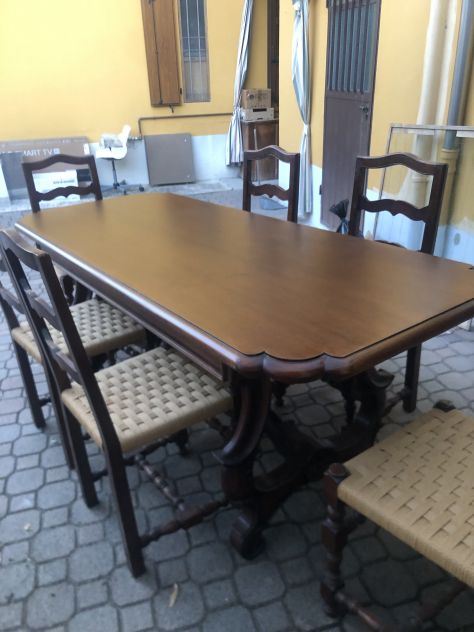 tavolo con sedie in noce Tanganika - Foto 4