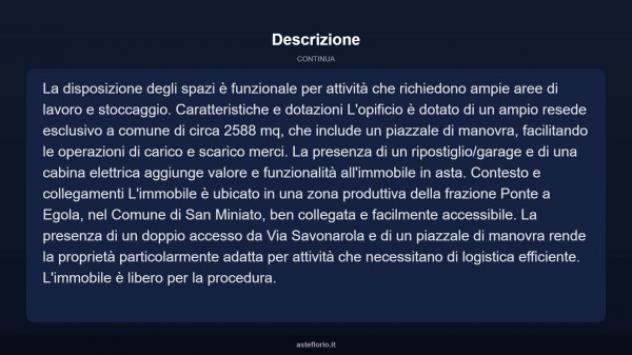 Immobile in asta di 1070 m² in vendita a San Miniato - Foto 5