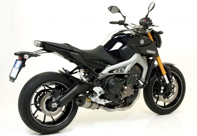 Terminale di scarico per Yamaha Mt 09 Mivv X-M1 Oval Suono Akrapovic titanio - Foto 5