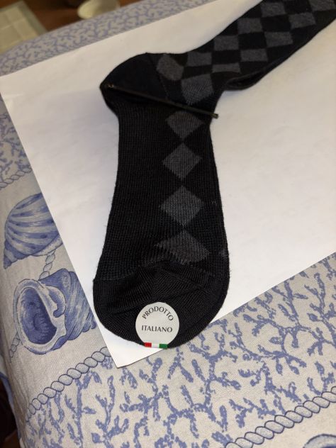 1 PAIO CALZE NUOVE IN LANA MERINO UOMO FIRMATE ORIGINALI VKNAGRANI,MADE IN ITALY - Foto 9