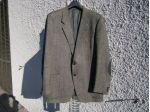 Giacca uomo sartoriale KENTISCH spigato grigio di pura lana T. 54