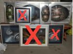 Lotto Quadri Vintage Anni '80 Tecnica Spray Painting su Acciaio e Rilievo