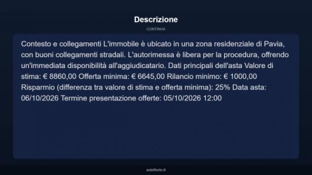 Immobile in asta di 28 m² in vendita a Pavia - Foto 9