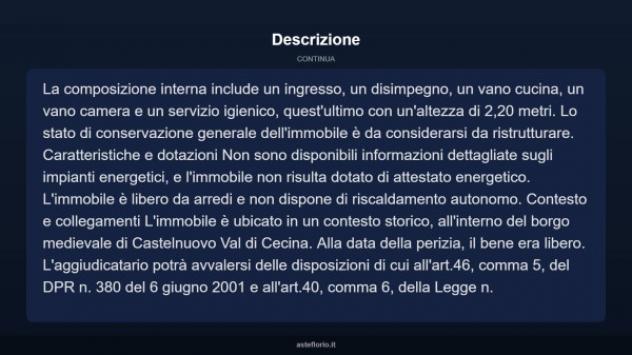 Immobile in asta di 49 m² in vendita a Castelnuovo di Val di Cecina - Foto 10