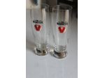 Lotto 2 Bicchieri Birra Marca Ganter Ex Von Wunster