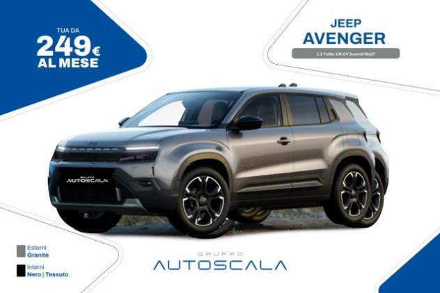 JEEP Avenger 1.2 Turbo 100 CV Summit My27 rif. 24144931