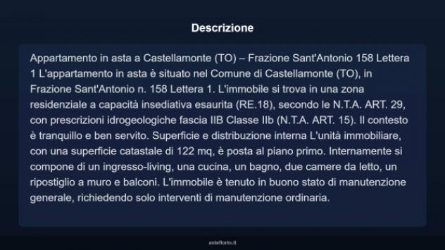 Immobile in asta di 122 m² in vendita a Castellamonte - Foto 5