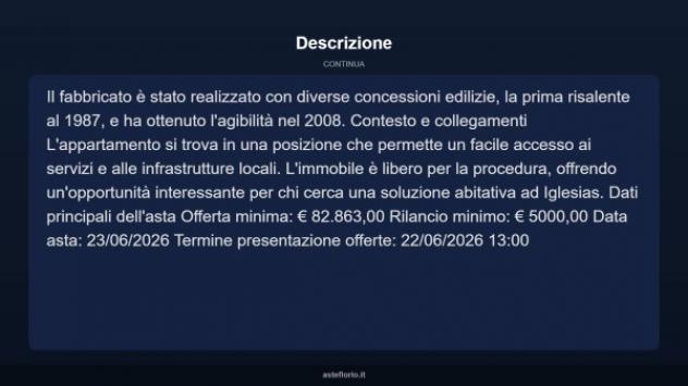Immobile in asta di 130 m², box auto in vendita a Iglesias - Foto 4