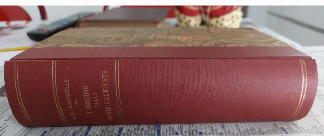DE CANDOLLE, ALPHONSE. L’ORIGINE DELLE PIANTE COLTIVATE.1883 - Foto 2