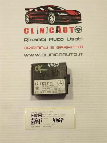 CENTRALINA ALLARME MERCEDES Classe C Berlina W203 A2118209126 (0004)