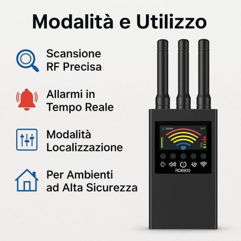 Scanner frequenze RD6800, rilevatore dispositivi wireless personale - Foto 7