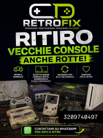 Ritiro console vintage anche rotte – Riparazion e restauro professionale |