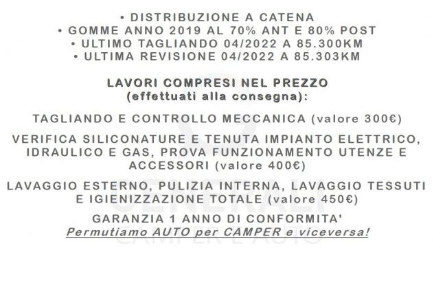 CAMPER HOBBY VAN FORD SEMINTEGRALE GARAGE MATRIMONIALE CLIMATIZZATORE GENERALI - Foto 6