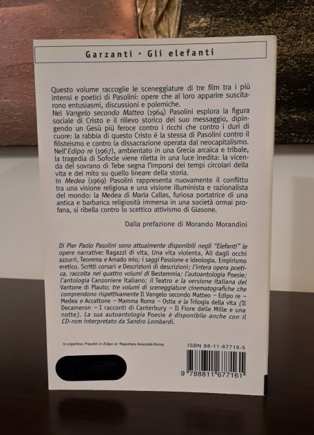 Pier Paolo Pasolini, IL VANGELO SECONDO MATTEO, EDIPO RE, MEDEA, Garzanti. - Foto 7