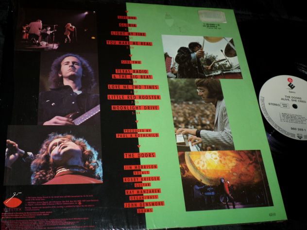 THE DOORS - Alive She Cried - LP / 33 rpm 1983 EX Elektra - Foto 2