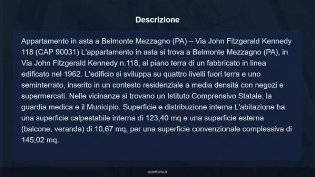 Immobile in asta di 145 m² con più di 5 locali in vendita a Belmonte Mezzagno - Foto 11