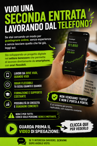 Vuoi una seconda entrata lavorando dal telefono?