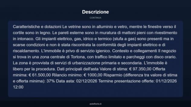 Immobile in asta di 59 m² in vendita a Tortona - Foto 7