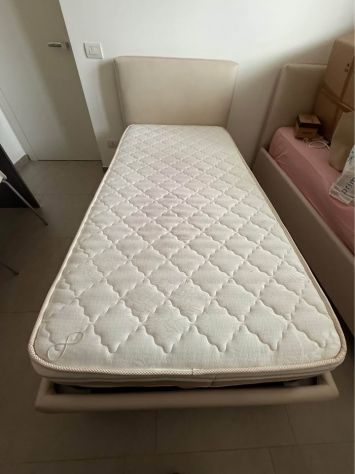 Letti singoli contenitore 100×200 con materasso Memory 90×190 - Foto 5