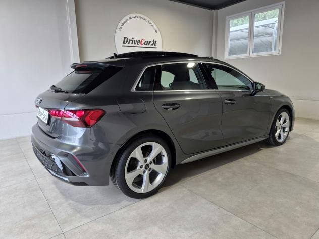 Audi A3 SPORTBACK TFSI MHEV S LINE EDITION S-TRONIC MATRIX SONOS TETTO CARPLAY 360 ACC AUTO UFFICIALE AUDI 1 PROPRIETARIO - Foto 9