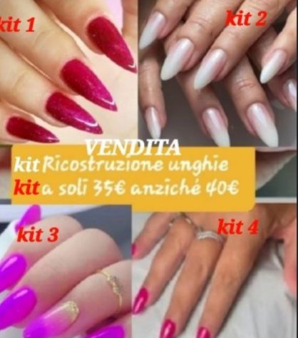 RICOSTRUZIONE UNGHIE ( kit) Legnago Cerea mercoledì e giovedì