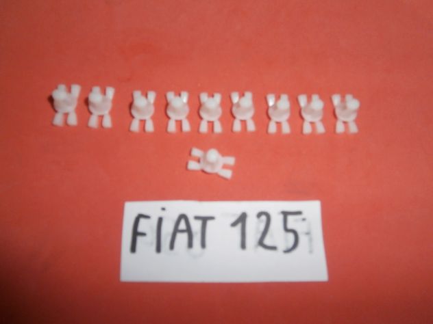 Clip mollette di fissaggio modanature fiancate profili laterali Fiat 125 special
