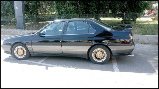 Alfa Romeo 164 TURBO Nera Anno 1990 auto d'Epoca con spoiler e Cerchi in Lega! - Foto 6