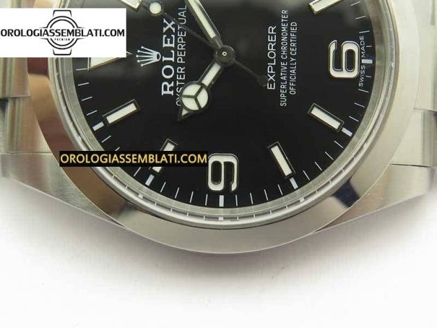 Replica Rolex EXPLORER I 214270 CASSA E BRACCIALE INOX 904L BEST EDITION 39MM 1:1 SH3132 - Foto 5