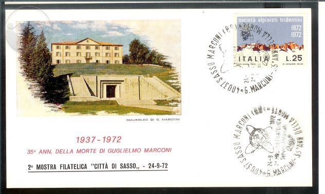 1972 Cartolina 35° morte GUGLIEMO MARCONI