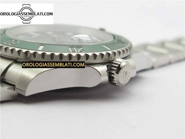 Rolex Replica SUBMARINER 116610 LV CERAMICA VERDE 904L 1:1 MIGLIOR EDIZIONE SU BRACCIALE SS 3135 V3 - Foto 10