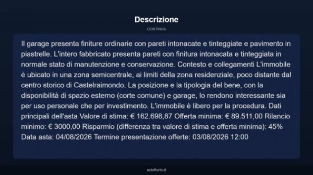 Immobile in asta di 129 m² con più di 5 locali e box auto in vendita a Castelraimondo - Foto 18