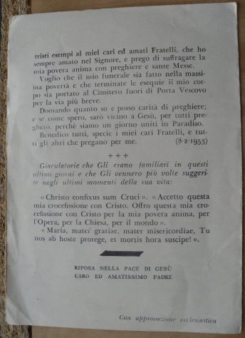 GRANDE FOTO CARTOLINA DI GIOVANNI CALABRIA 1879-1954 - CON SCRITTO NEL RETRO - - Foto 2