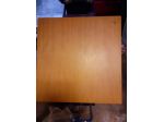 TAVOLO QUADRATO APRIBILE DI LEGNO NOCE CHIARO 90X90/90X180 CM