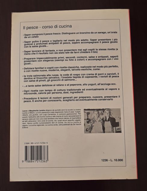 IL PESCE CORSO DI CUCINA DI L. e M. LANDRA, GIOVANNI DE VECCHI EDITORE 1994. - Foto 4