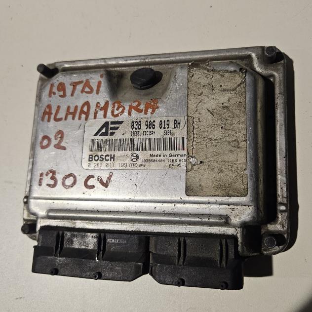 CENTRALINA MOTORE SEAT Alhambra 2° Serie 038906019BH diesel 1.9 (0009)
