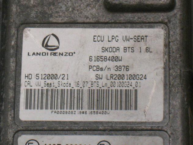 61658400w ECU landi renzo gpllpg vw seat skoda bts 1.6 61658400w - Foto 2
